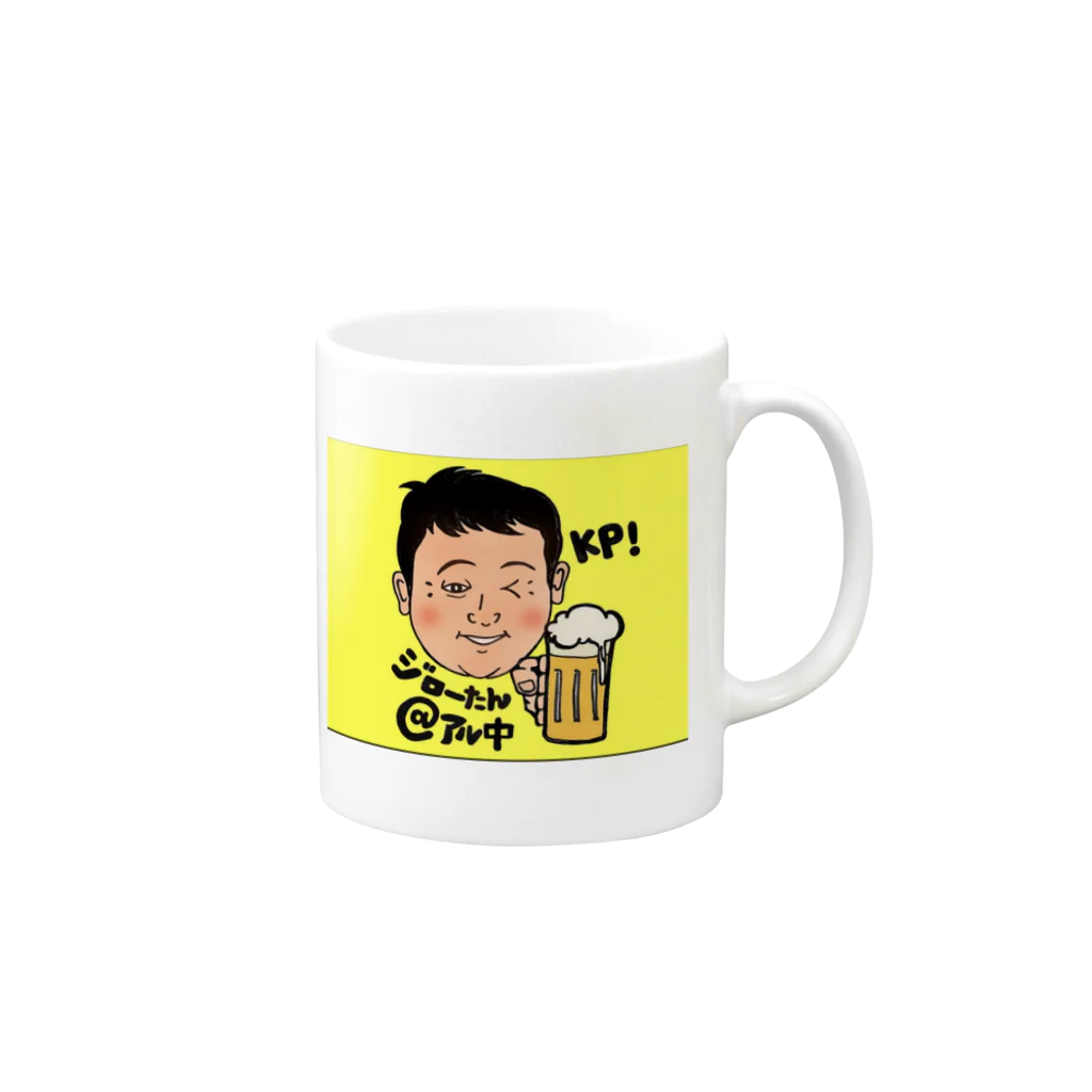 ジローたんアル中SHOPのジローたんの公式アイテム Mug :right side of the handle