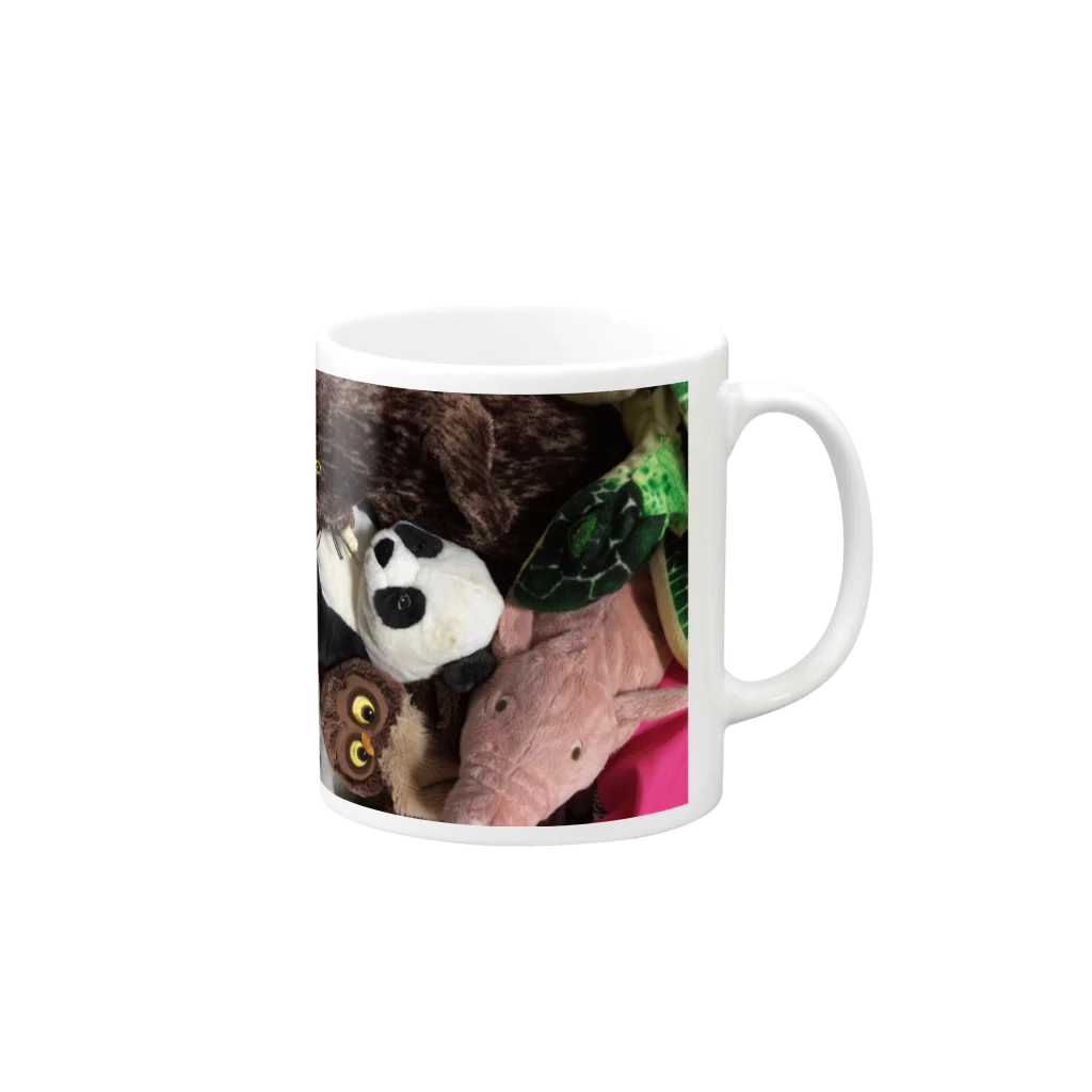 yumishiのStuffed animal Mug :right side of the handle