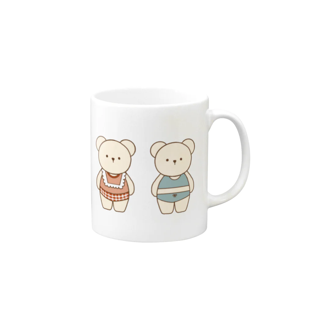 Brun (ブラン)のkuma no Polly Mug :right side of the handle