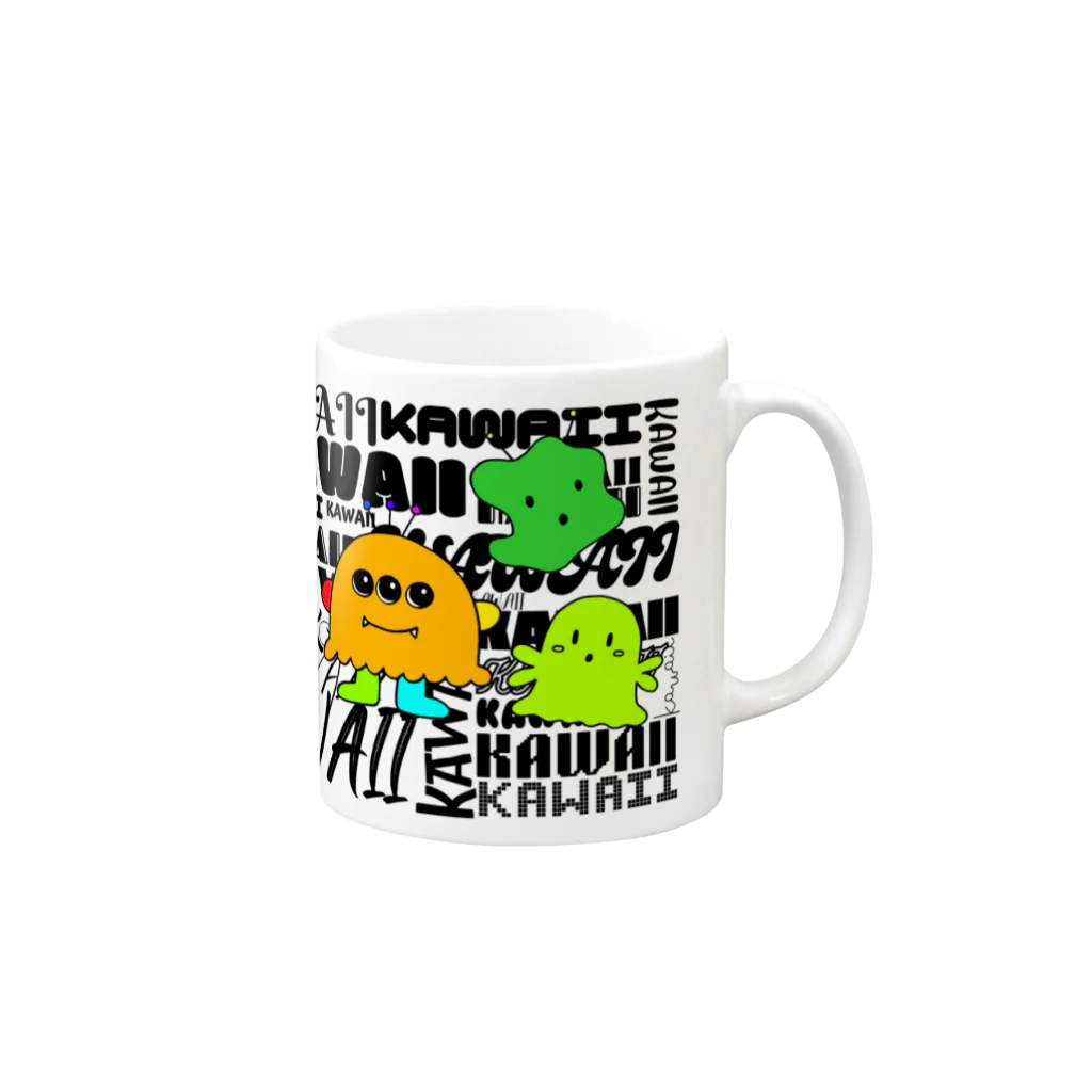 ♡Kawaii♡モンスター SHOPのKawaii Monsters | Extreme Kawaii ver. Mug :right side of the handle