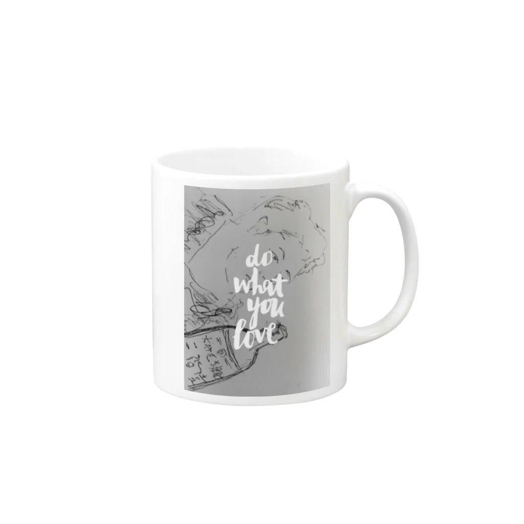 ジローたんアル中SHOPのジローの公式アイテムがたくさん！ Mug :right side of the handle