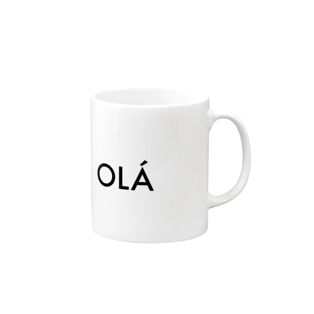 m.03のolá Mug :right side of the handle