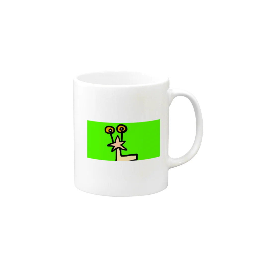 くわのジョージ Mug :right side of the handle