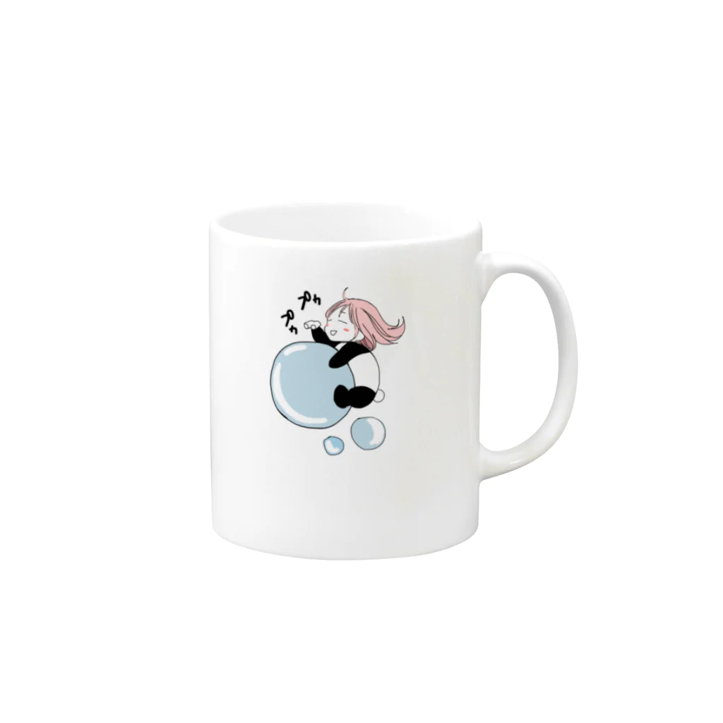 Daisuke オリジナルグッズの着ぐるみパンダ Mug :right side of the handle