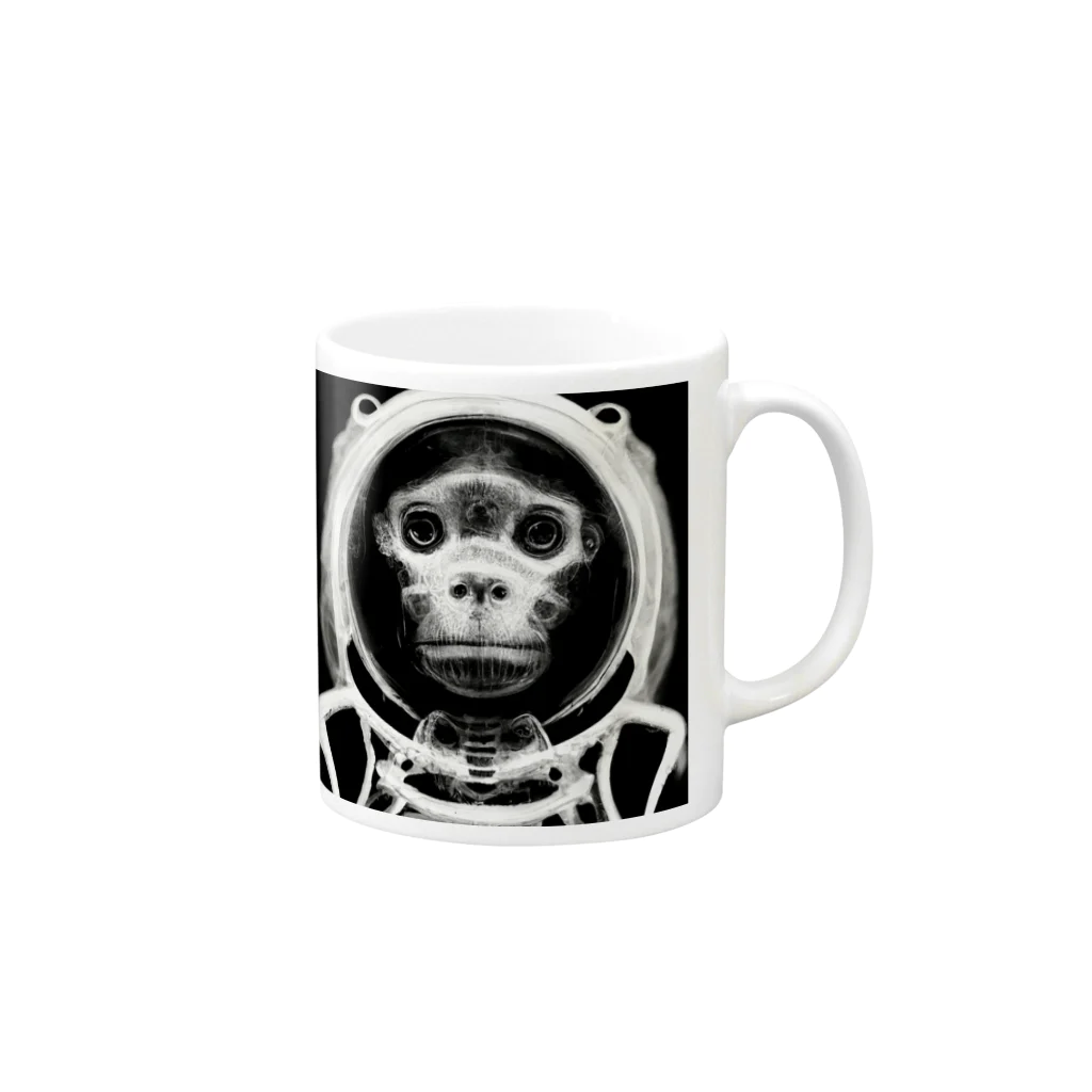 Eye2EyeのSpace Monkey #2 Mug :right side of the handle