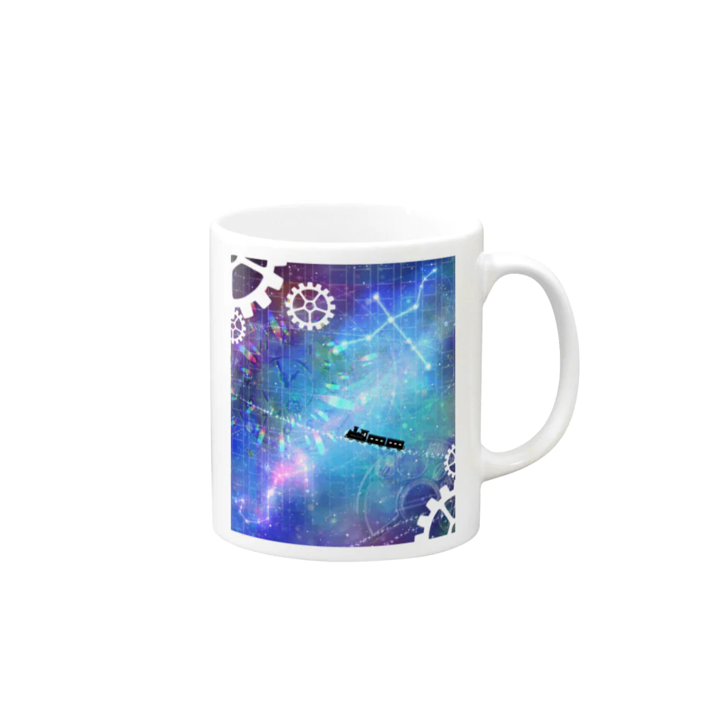 Δray☆storeの銀河鉄道の夜より Mug :right side of the handle