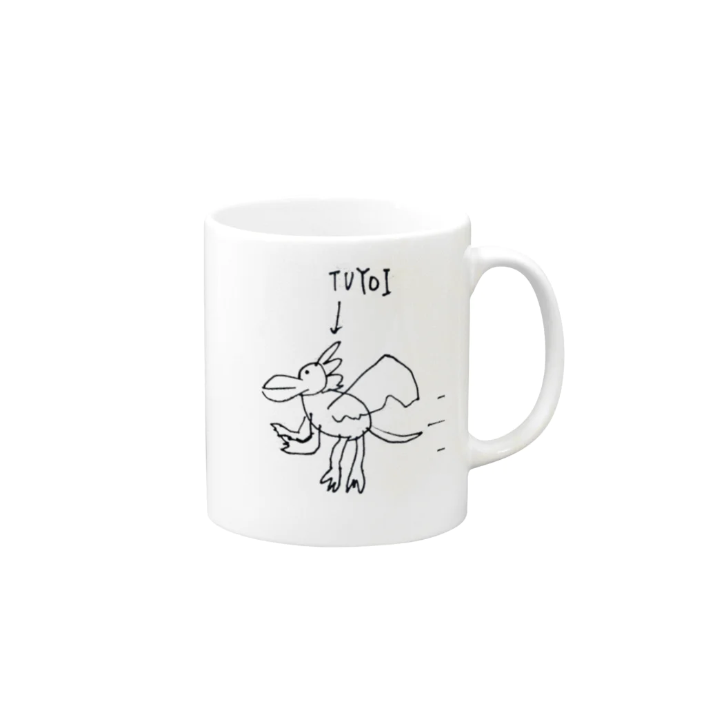 moja__のTuyoi Mug :right side of the handle