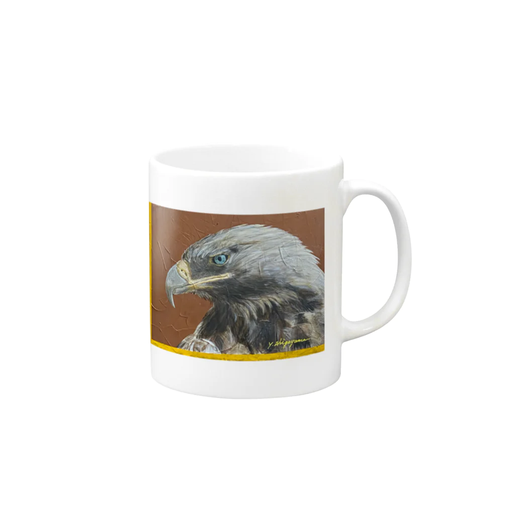 Yoshimi art works のEagle Mug :right side of the handle