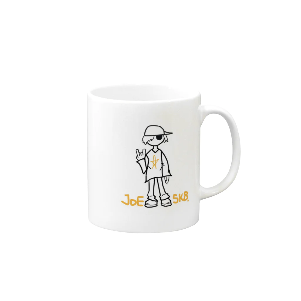 JOE-SK8 shopのSkater boiii Mug :right side of the handle