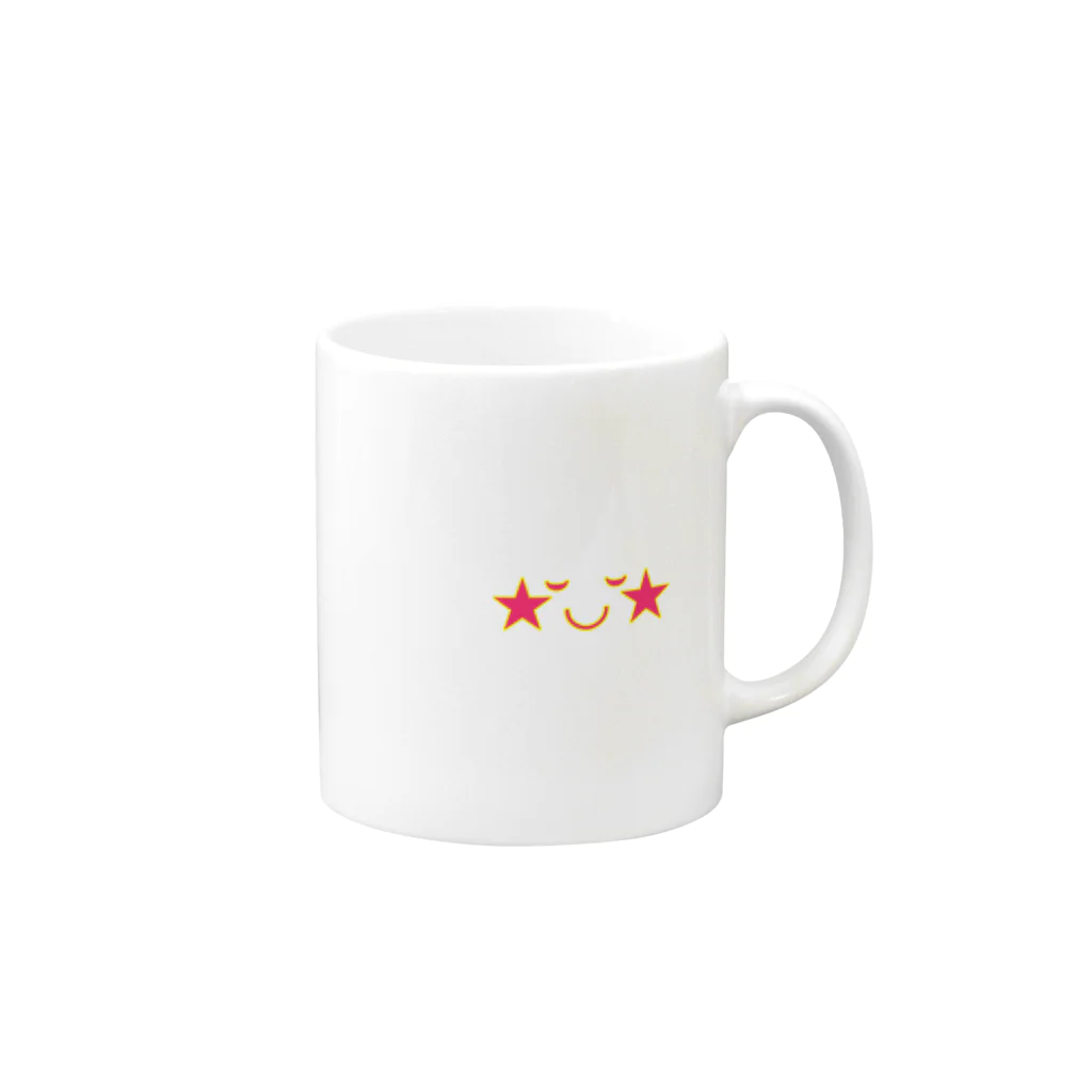 Hugのニコニコスマイル Mug :right side of the handle