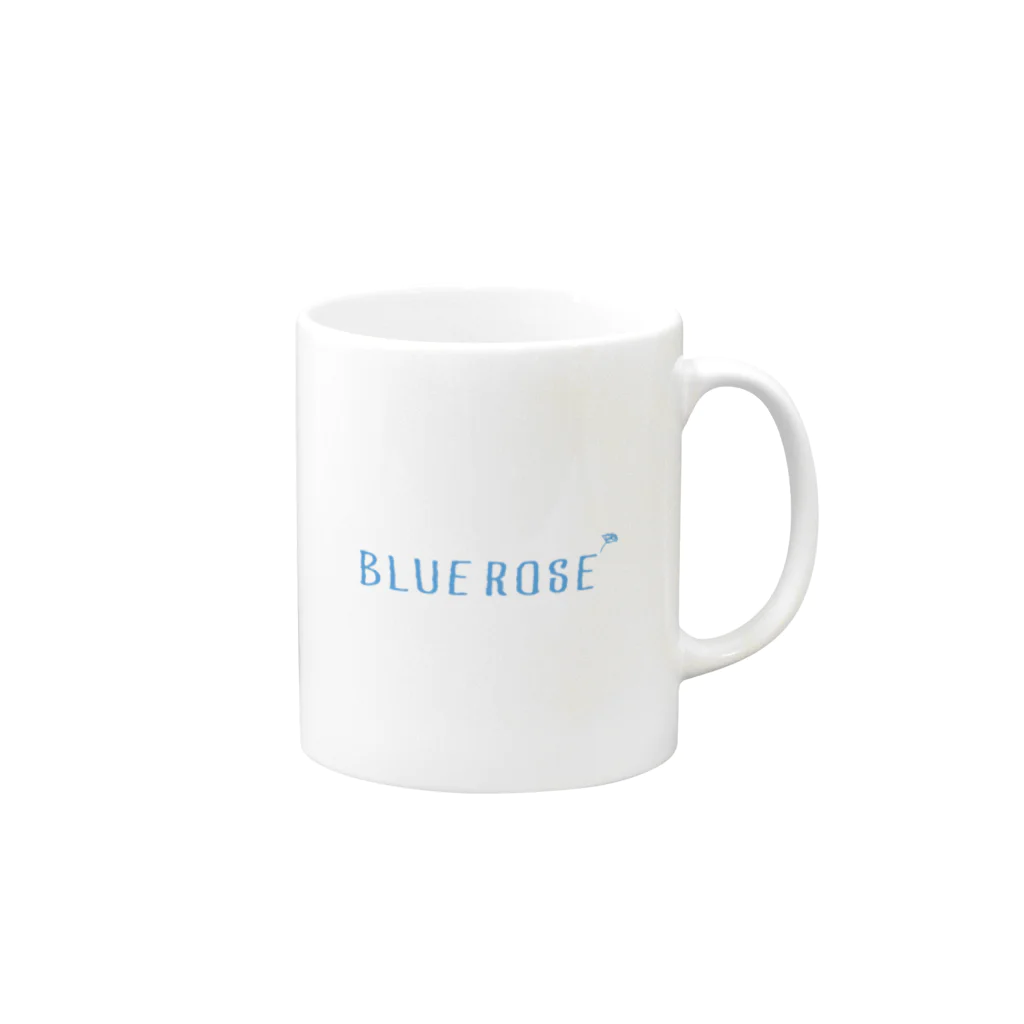 yukiomaruのBLUE ROSE Mug :right side of the handle