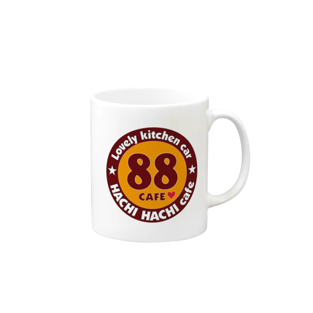 88cafeの88cafe オリジナルグッズ マグカップの取っ手の右面