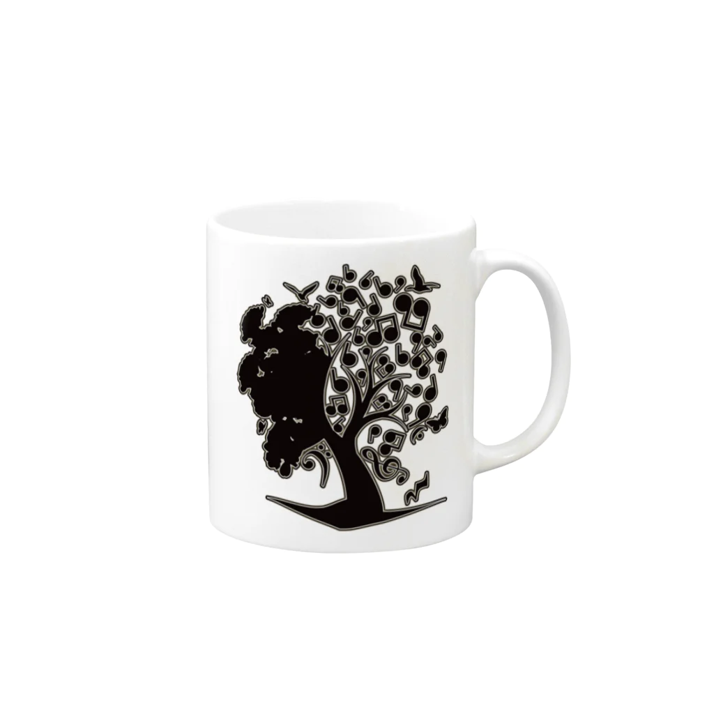 AURA_HYSTERICAのThe_Music_Tree Mug :right side of the handle