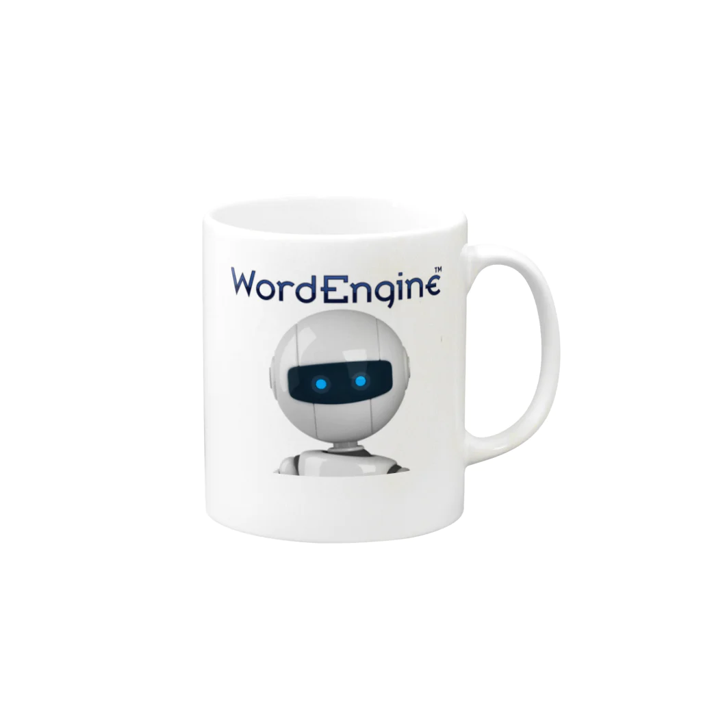 WordEngine Blue Diamond ExchangeのWordEngine + Roby Mug :right side of the handle