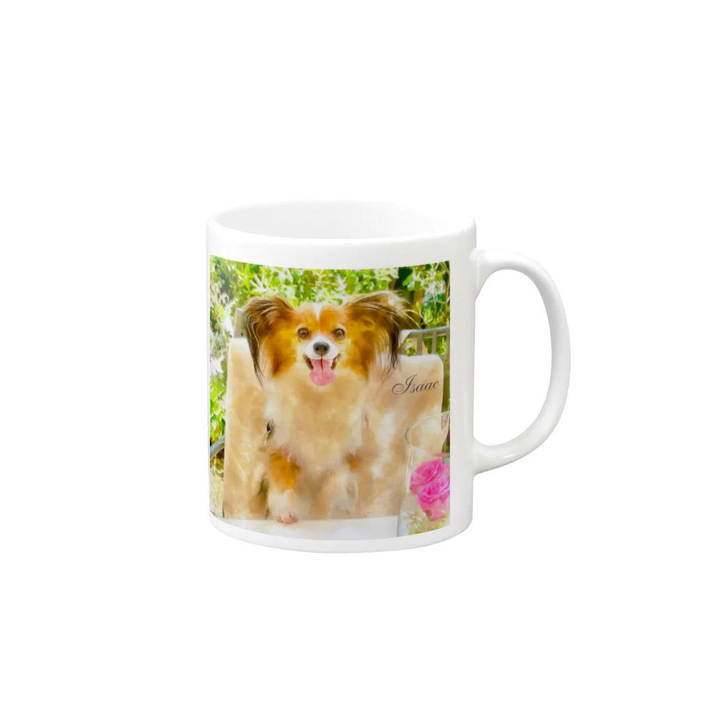 クリアスペットのisaac_dogstagram Mug :right side of the handle