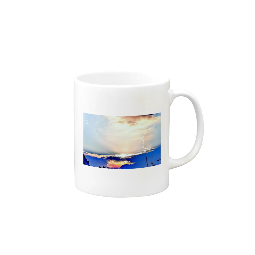 666の夏の空 Mug :right side of the handle