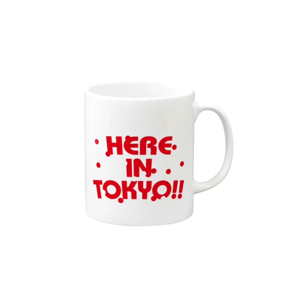 plusworksのHERE IN TOKYO!! Ver.3 Mug :right side of the handle