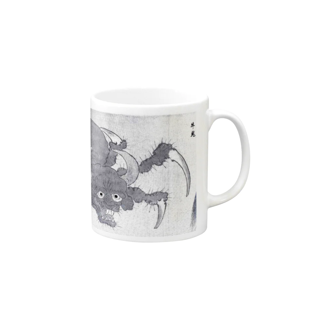 妖怪大学の牛鬼マグカップ Mug :right side of the handle