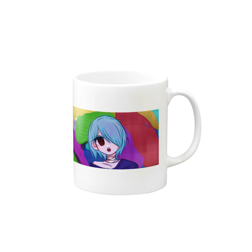 目川さぶろうちゃんのどるりん Mug :right side of the handle