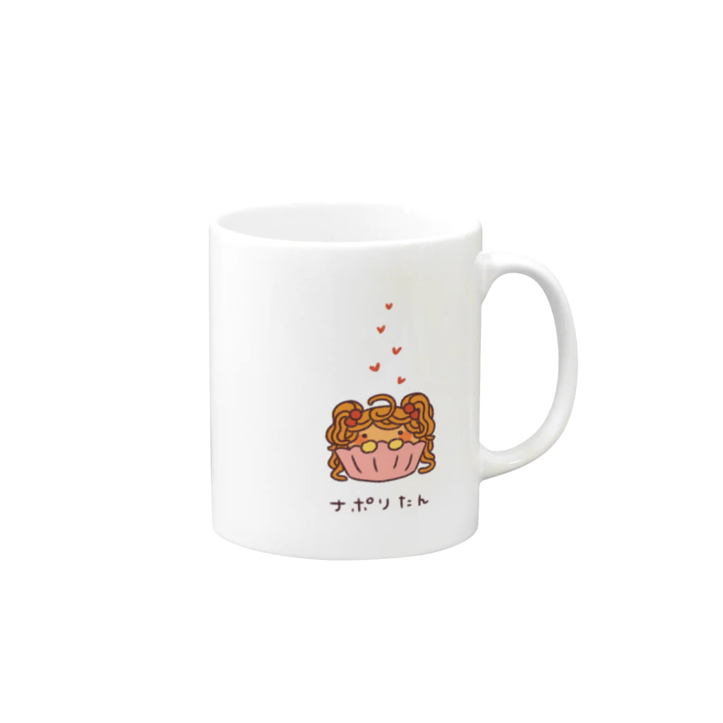 suehtsのナポリたん Mug :right side of the handle