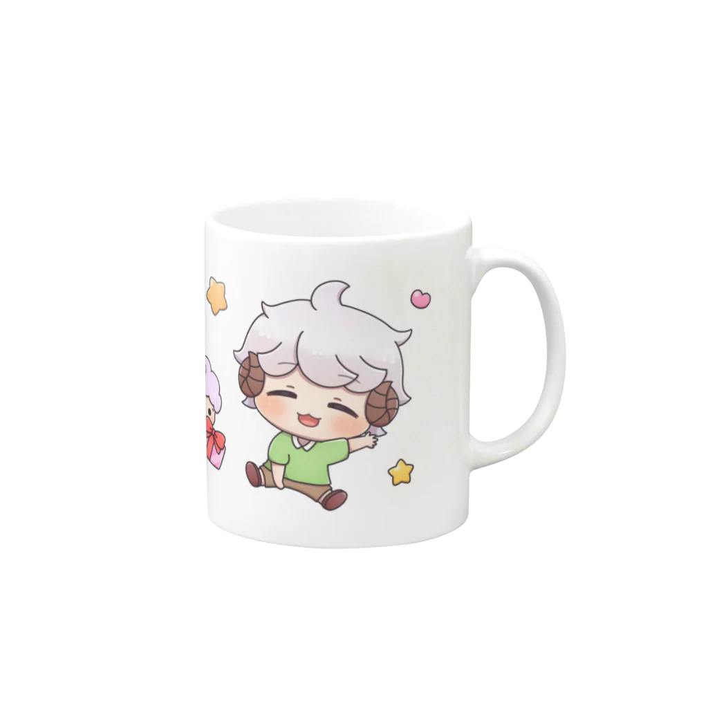 ぼぼてんしょっぷのみー助バージョンpart1 Mug :right side of the handle