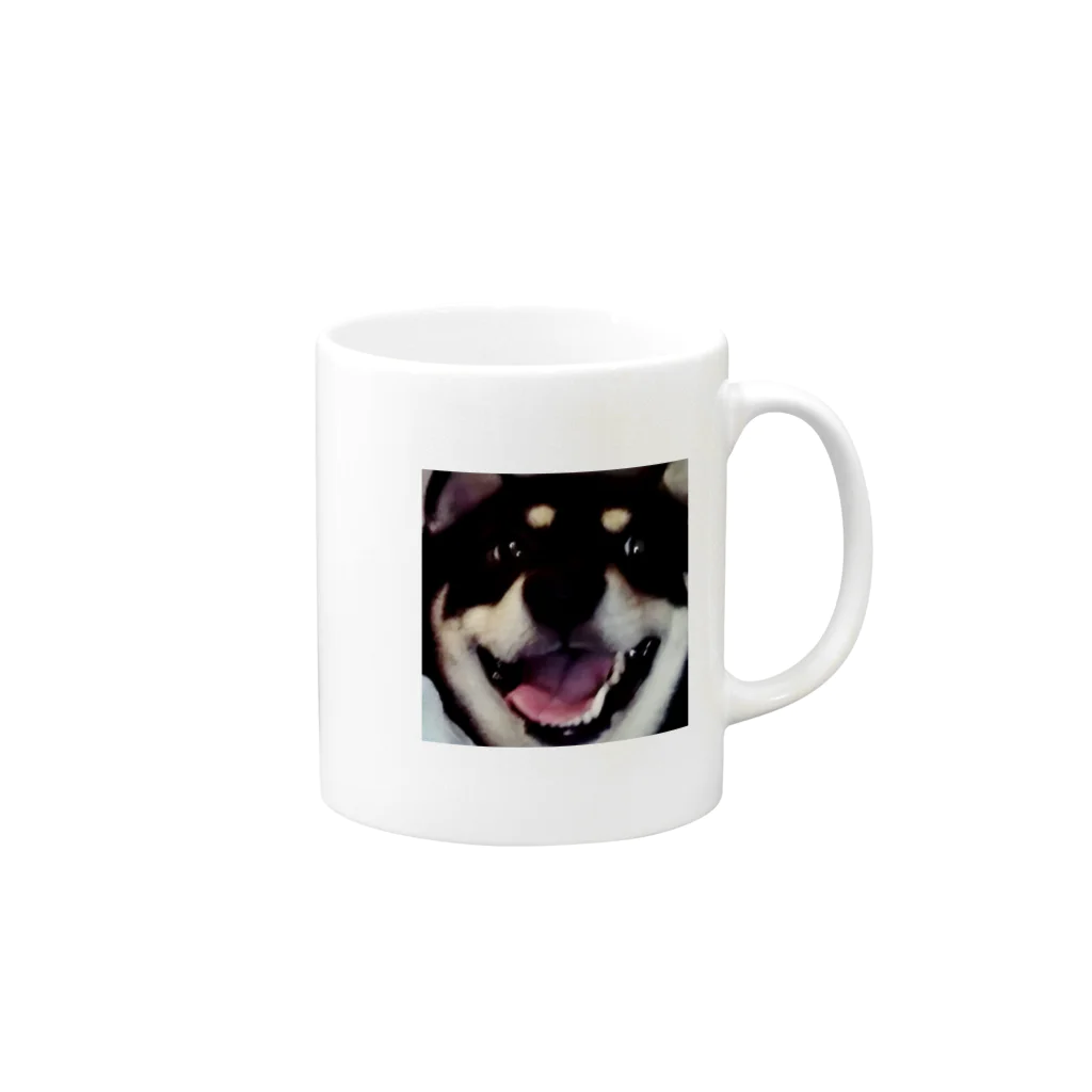 びーの柴犬 Mug :right side of the handle