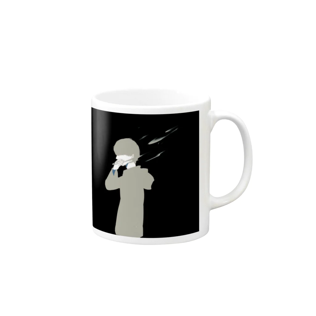 ■の君が居ない　カラー別 Mug :right side of the handle