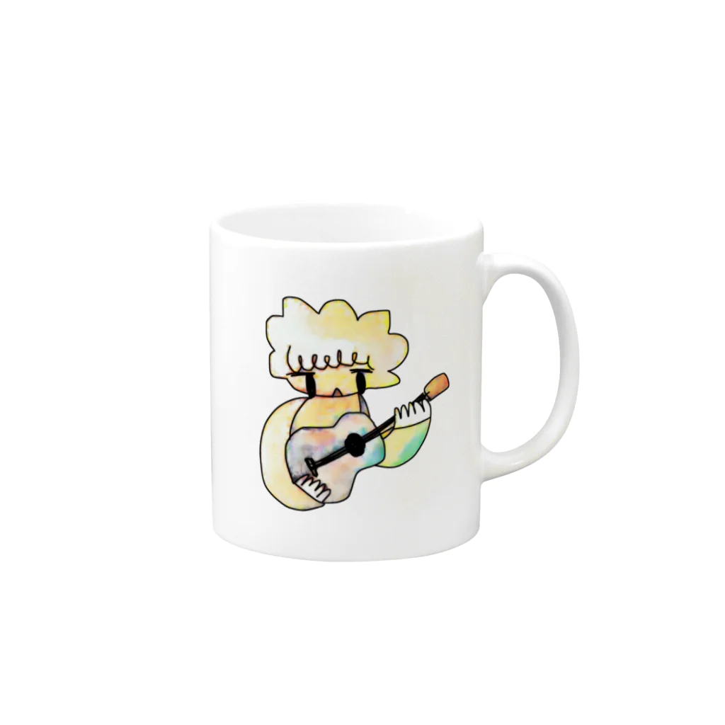 kitakeのｇｕｉｔａｂｏｉ Mug :right side of the handle