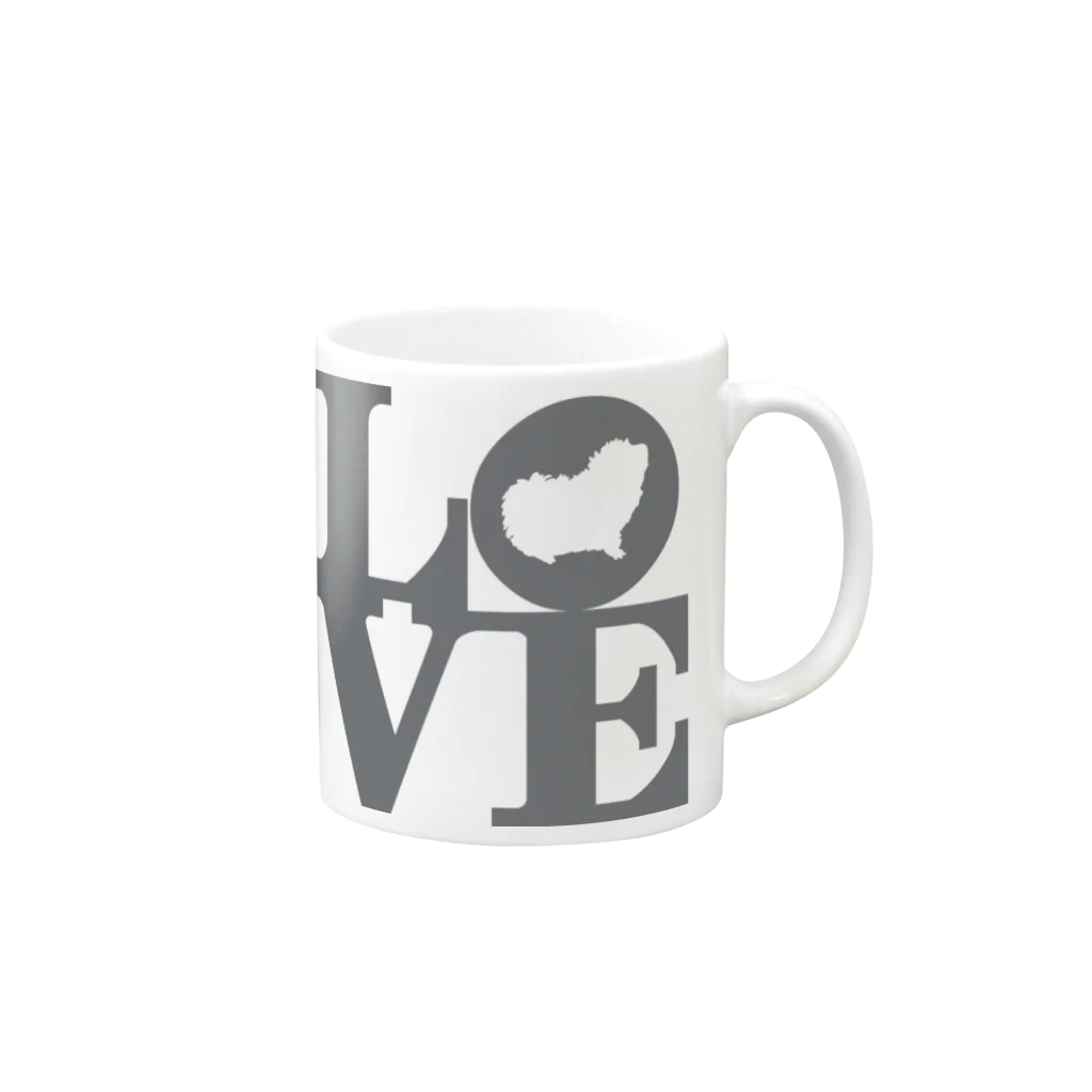 mari_caのモルLOVE Mug :right side of the handle