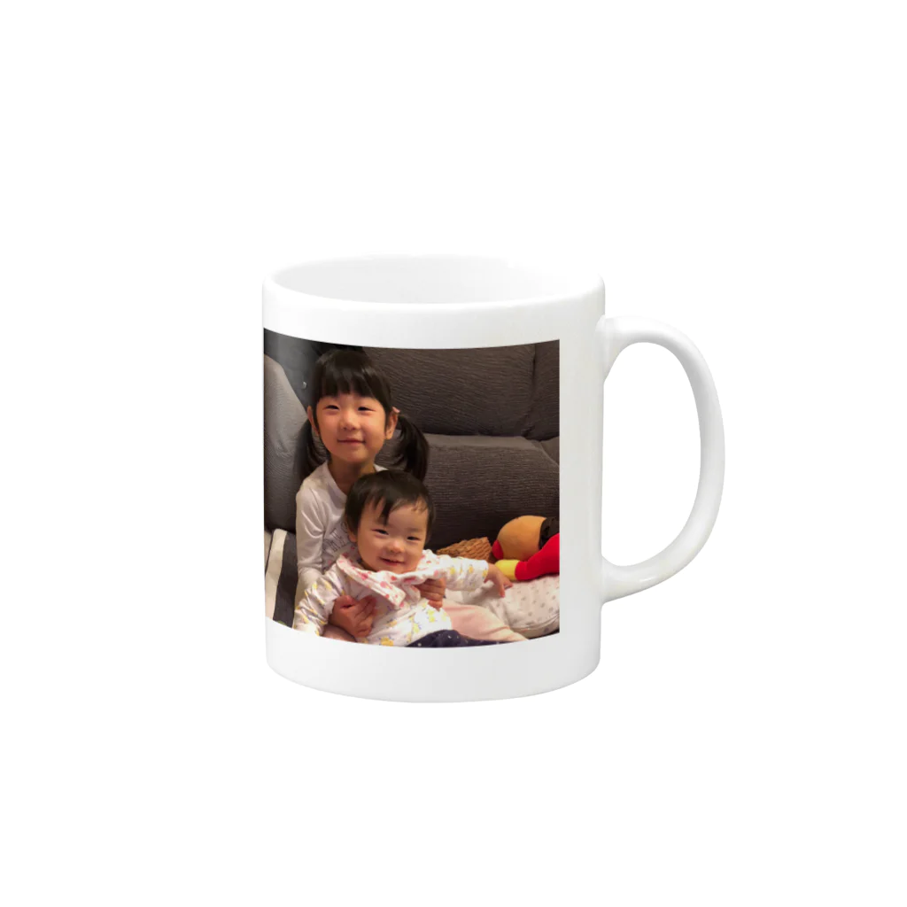 まやの楓&翠 マグカップ Mug :right side of the handle