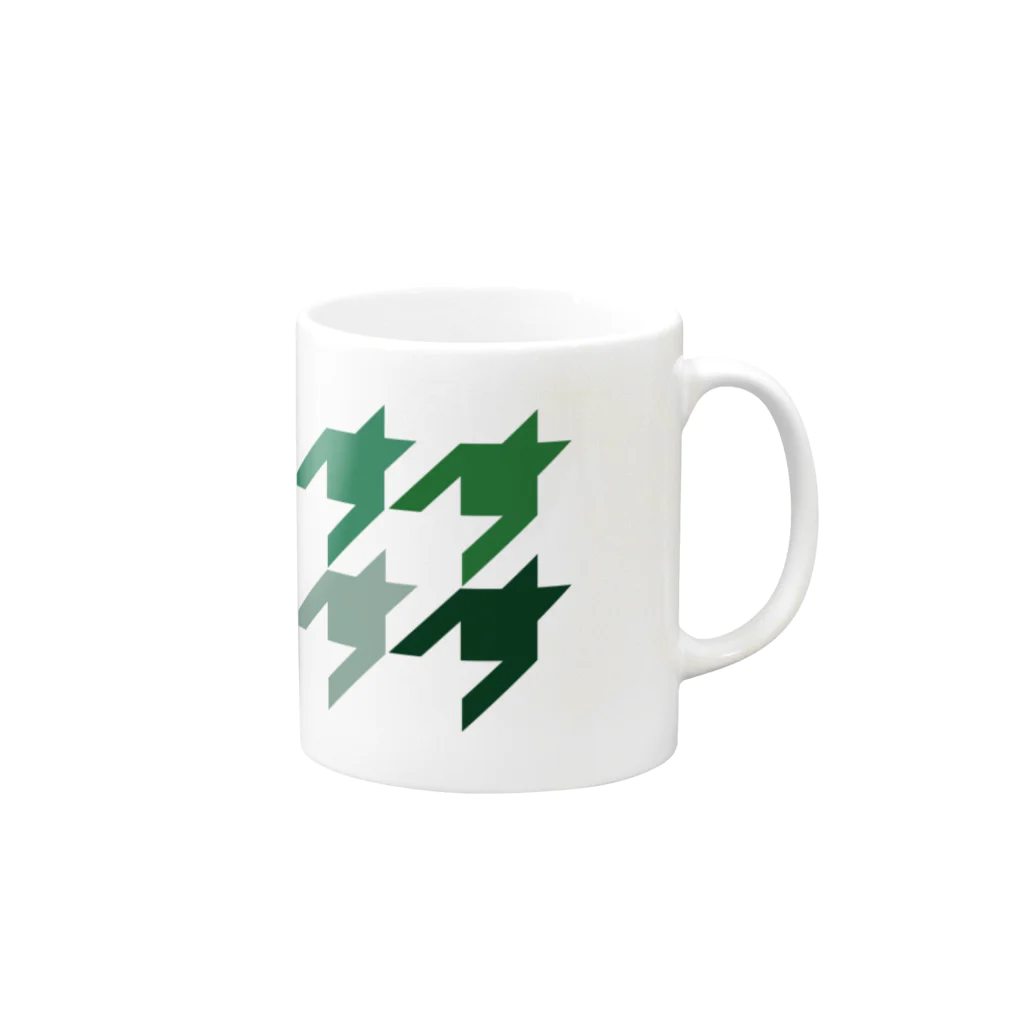 Infledge DesignのCHIDORI GRN Mug :right side of the handle