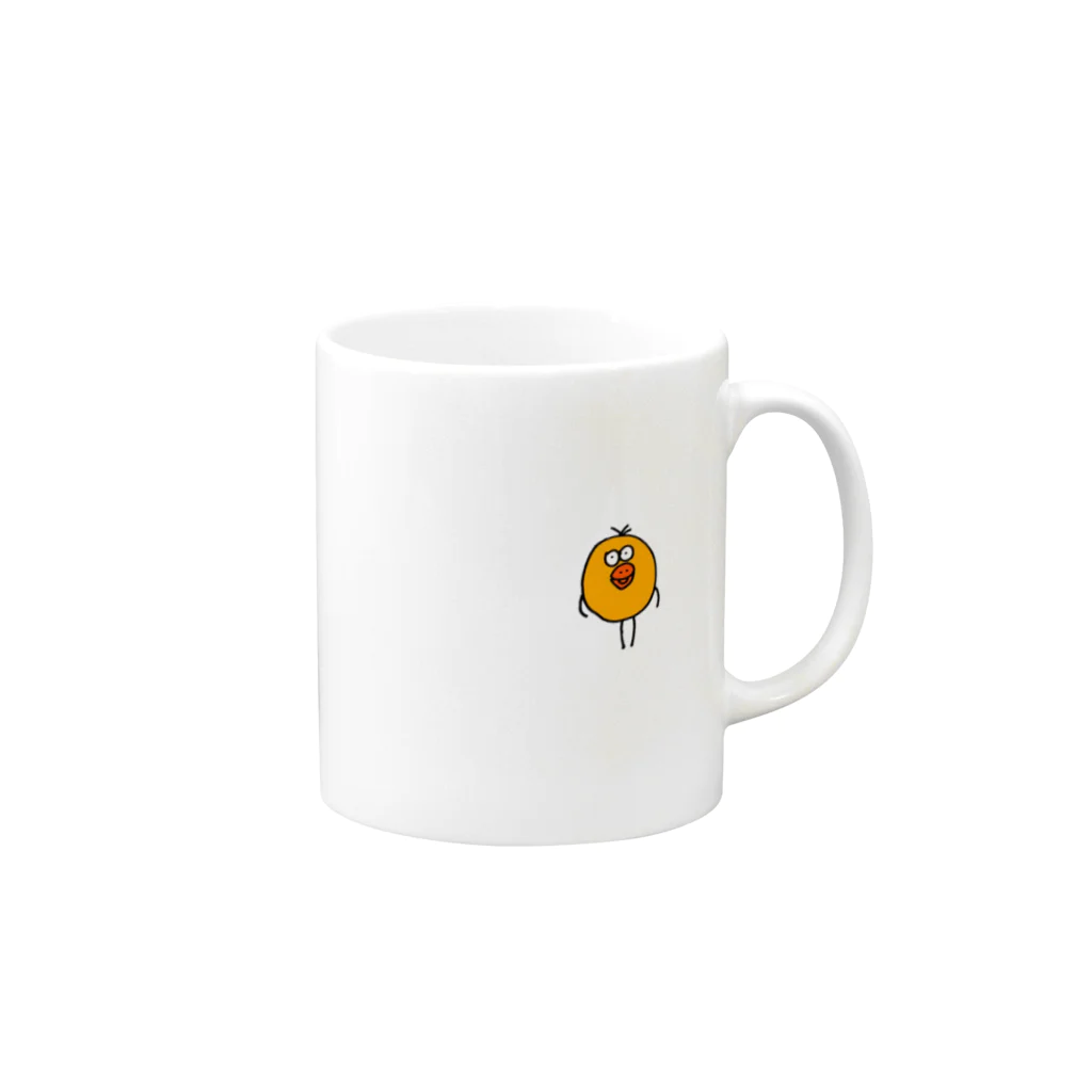 ぴよ吉の店のぴよ吉 Mug :right side of the handle