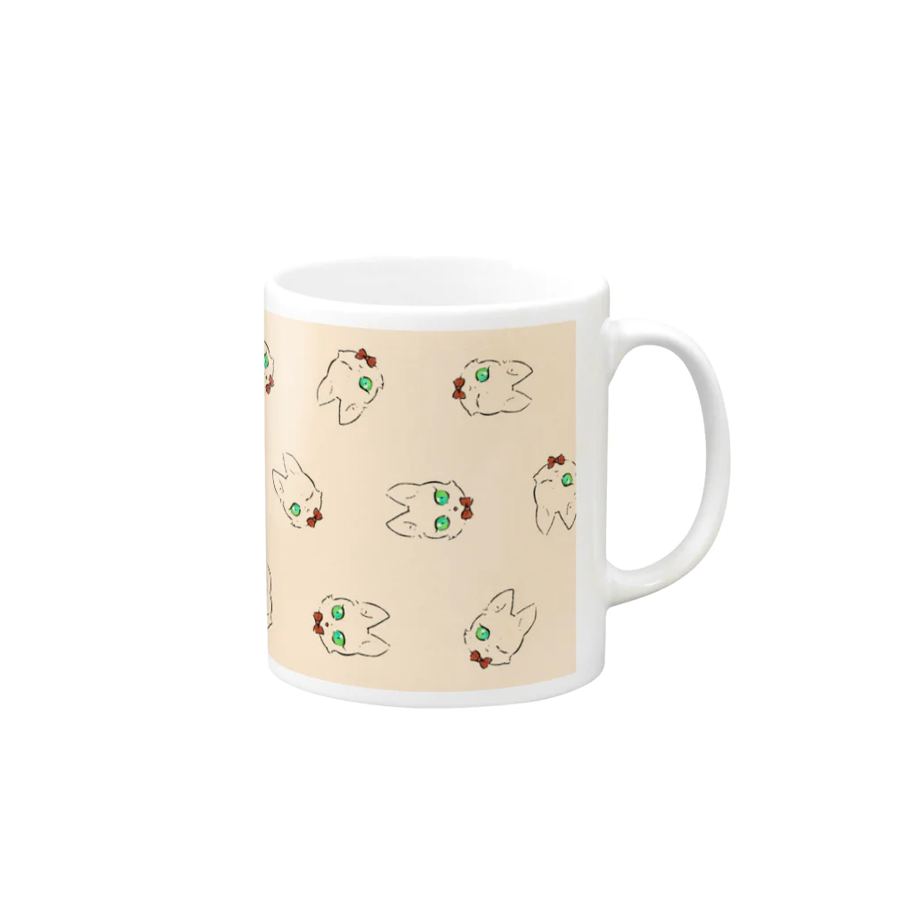 吾野のロシアンブルーちゃん2 Mug :right side of the handle