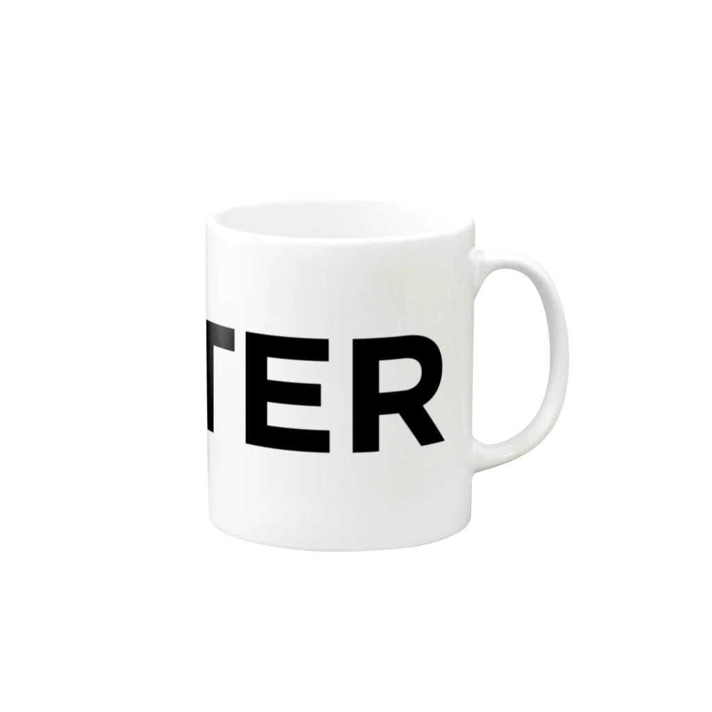 Type Me TのI'M A HUNTER Mug :right side of the handle