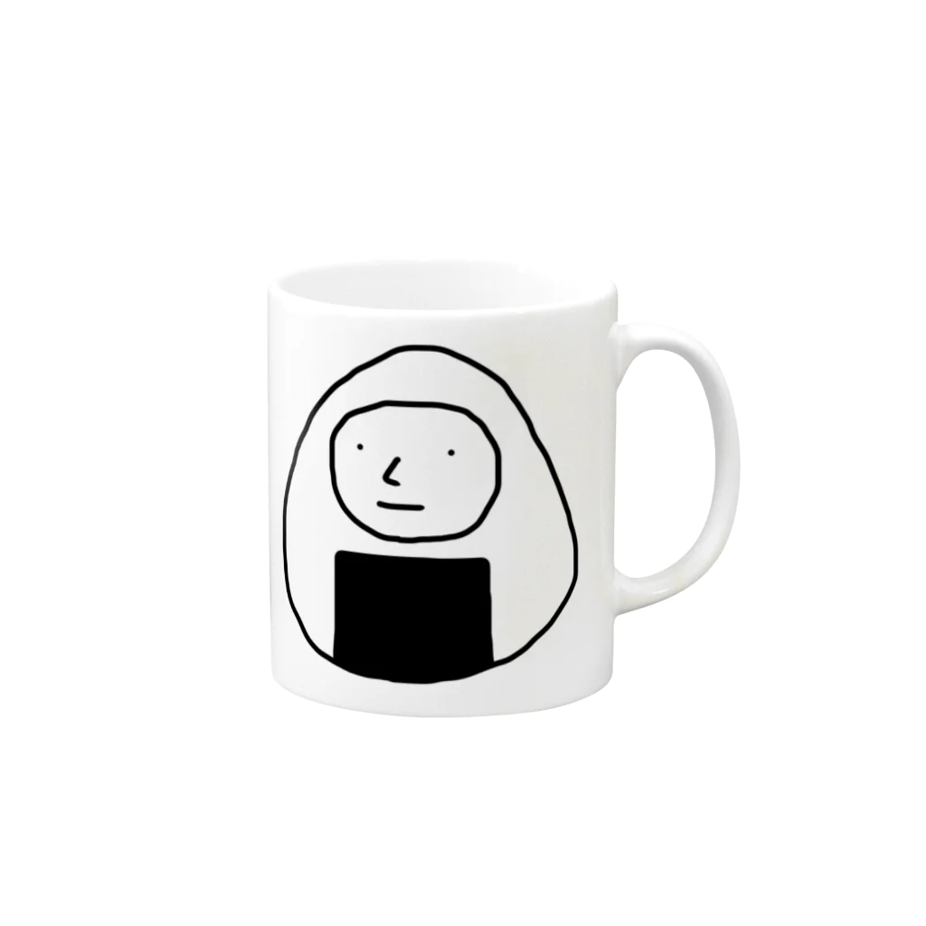 きりん　たかひろのおにぎり Mug :right side of the handle