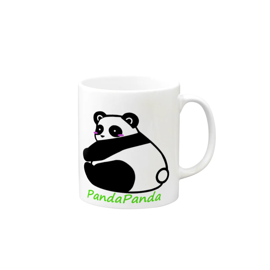 PandaPandaのPandaPanda マグカップの取っ手の右面