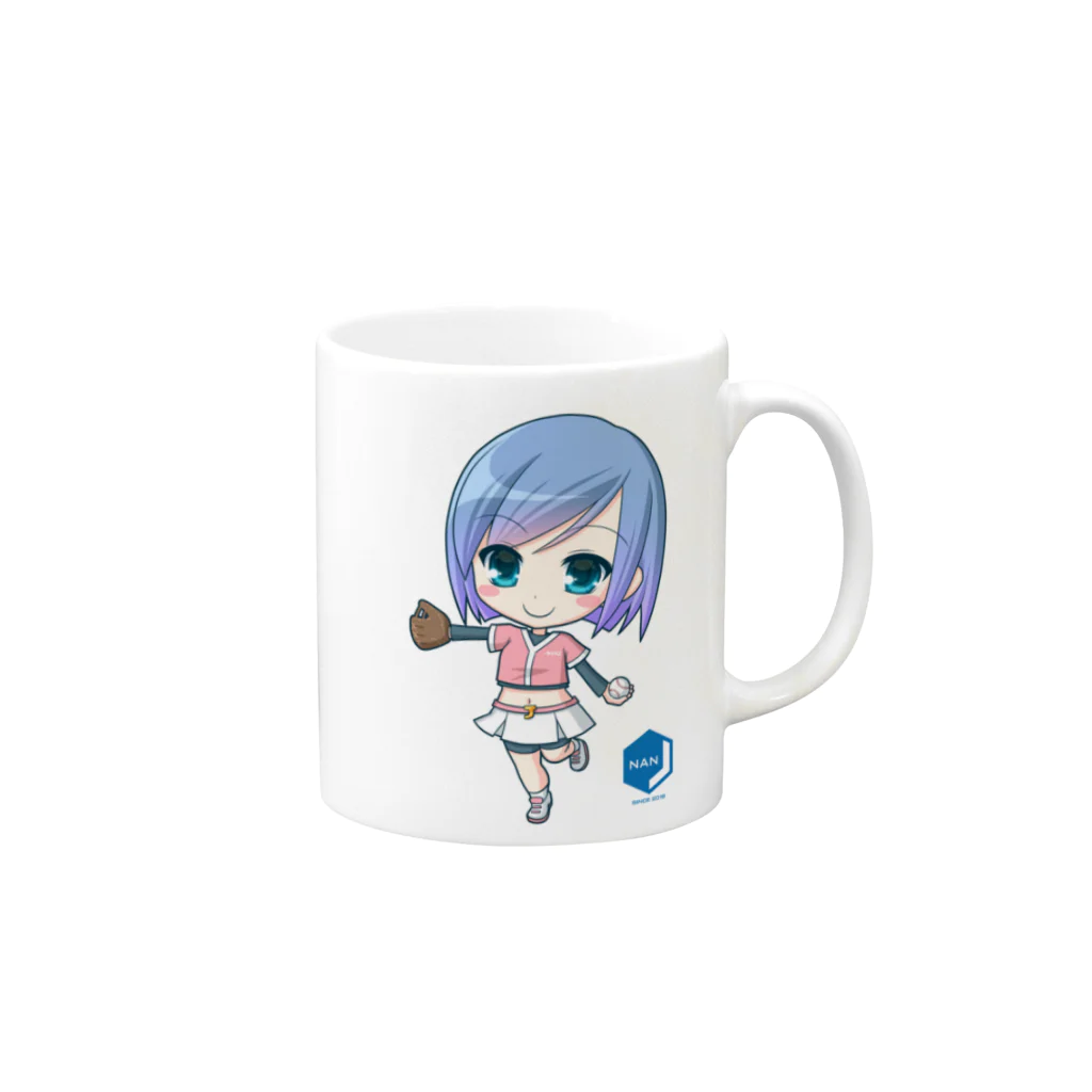 ナンシーちゃん公式ショップ by NANJCOINのちびナンシーちゃん（ノーマル） Mug :right side of the handle