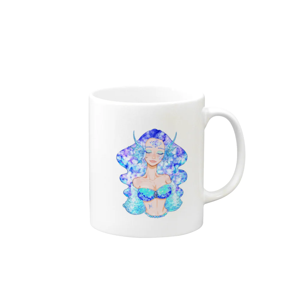 ゆりあの魚座（Pisces） Mug :right side of the handle