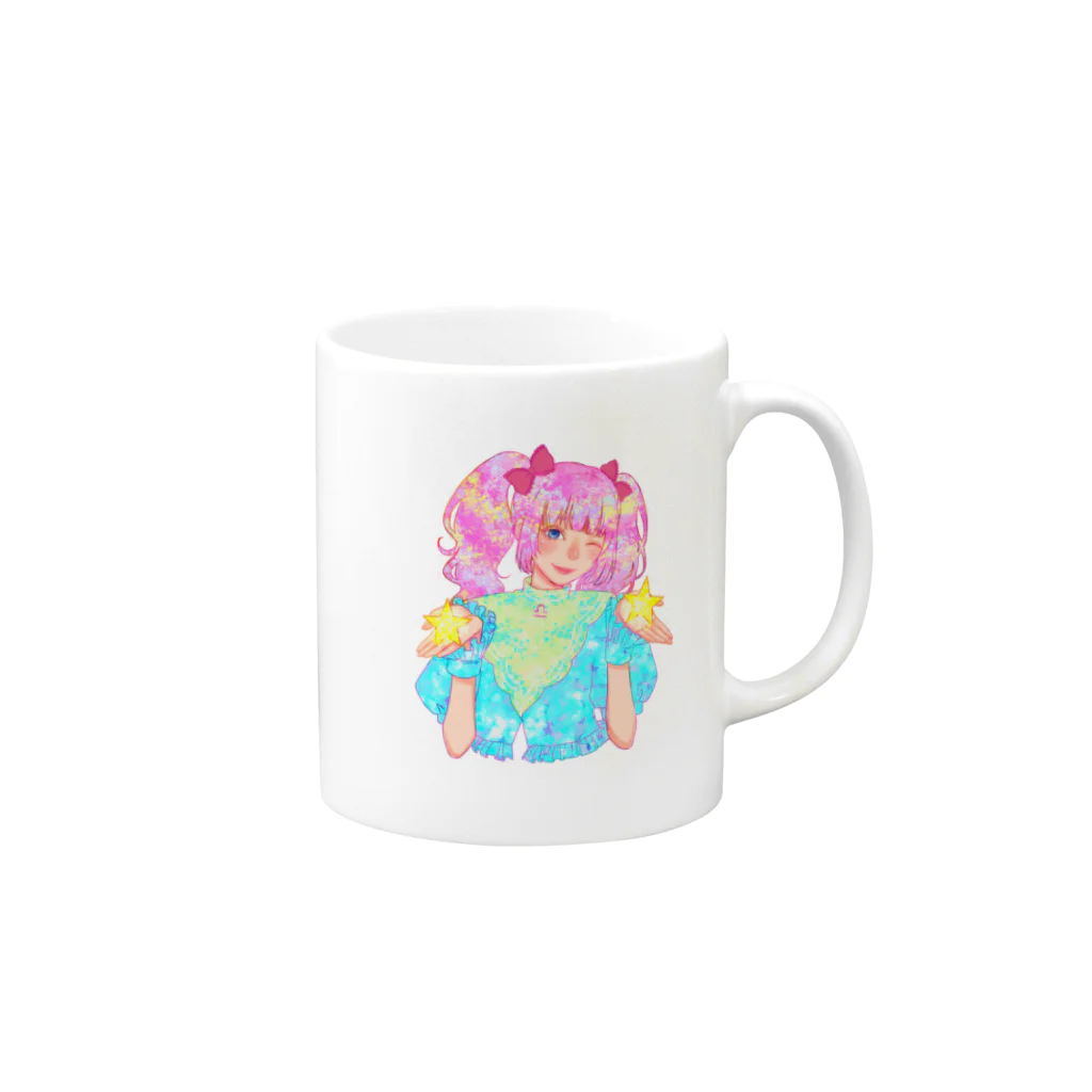 ゆりあの天秤座（Libra） Mug :right side of the handle