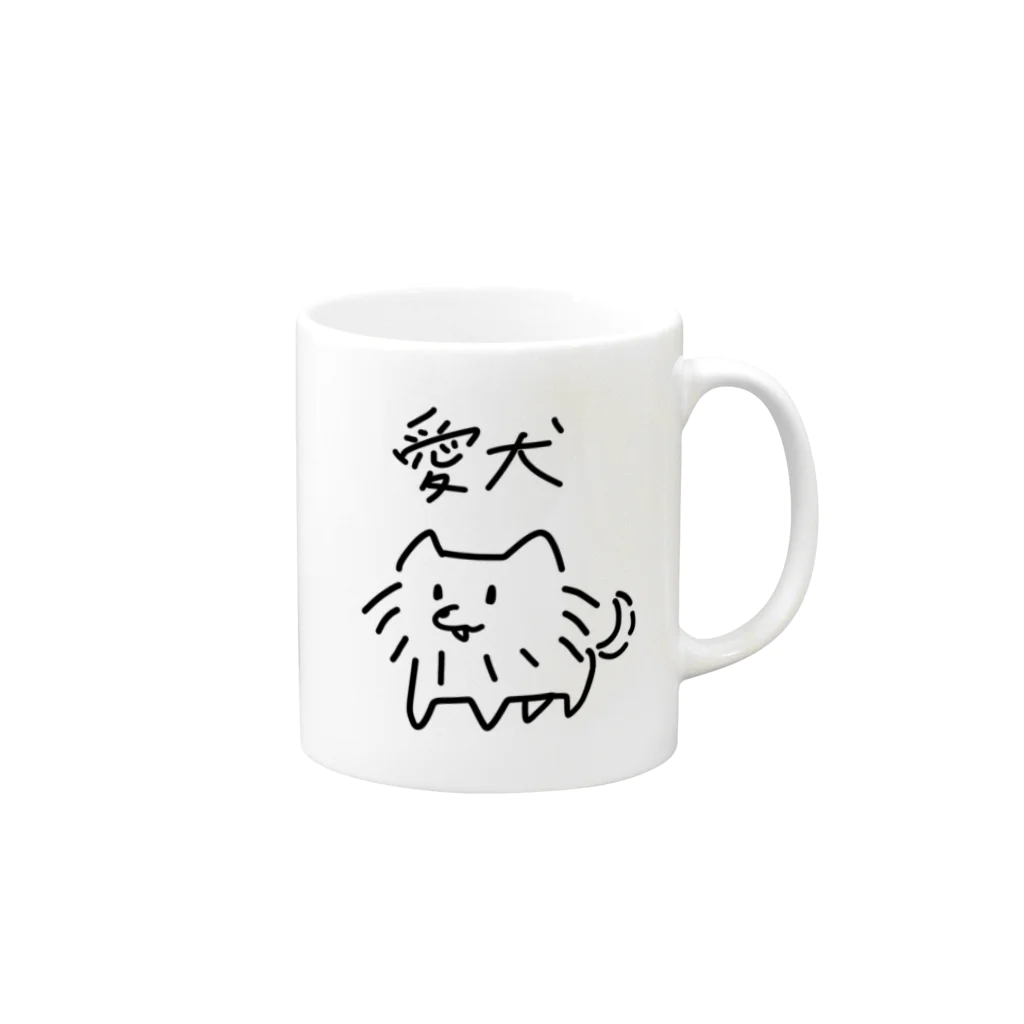 マチュゲショップの愛犬　チワワの虎徹 Mug :right side of the handle