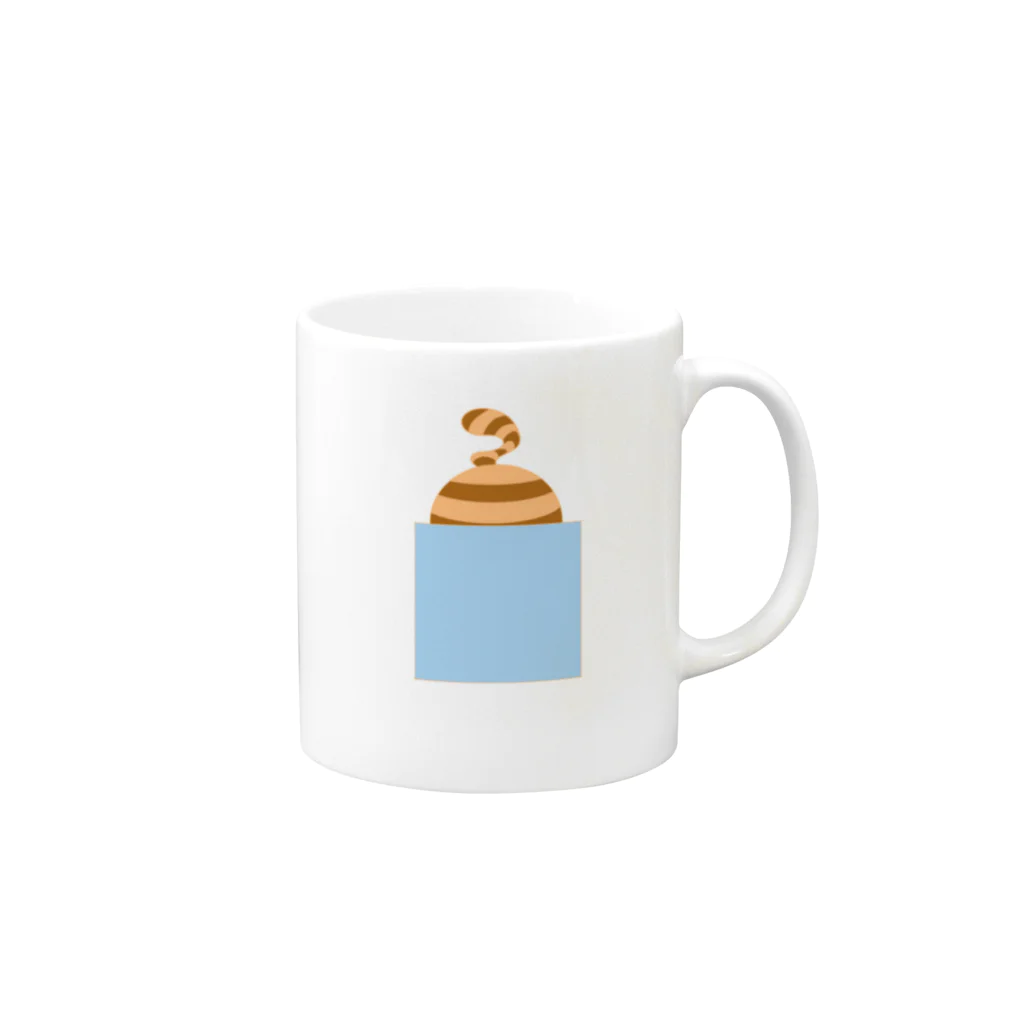 こいでのネコポケ Mug :right side of the handle