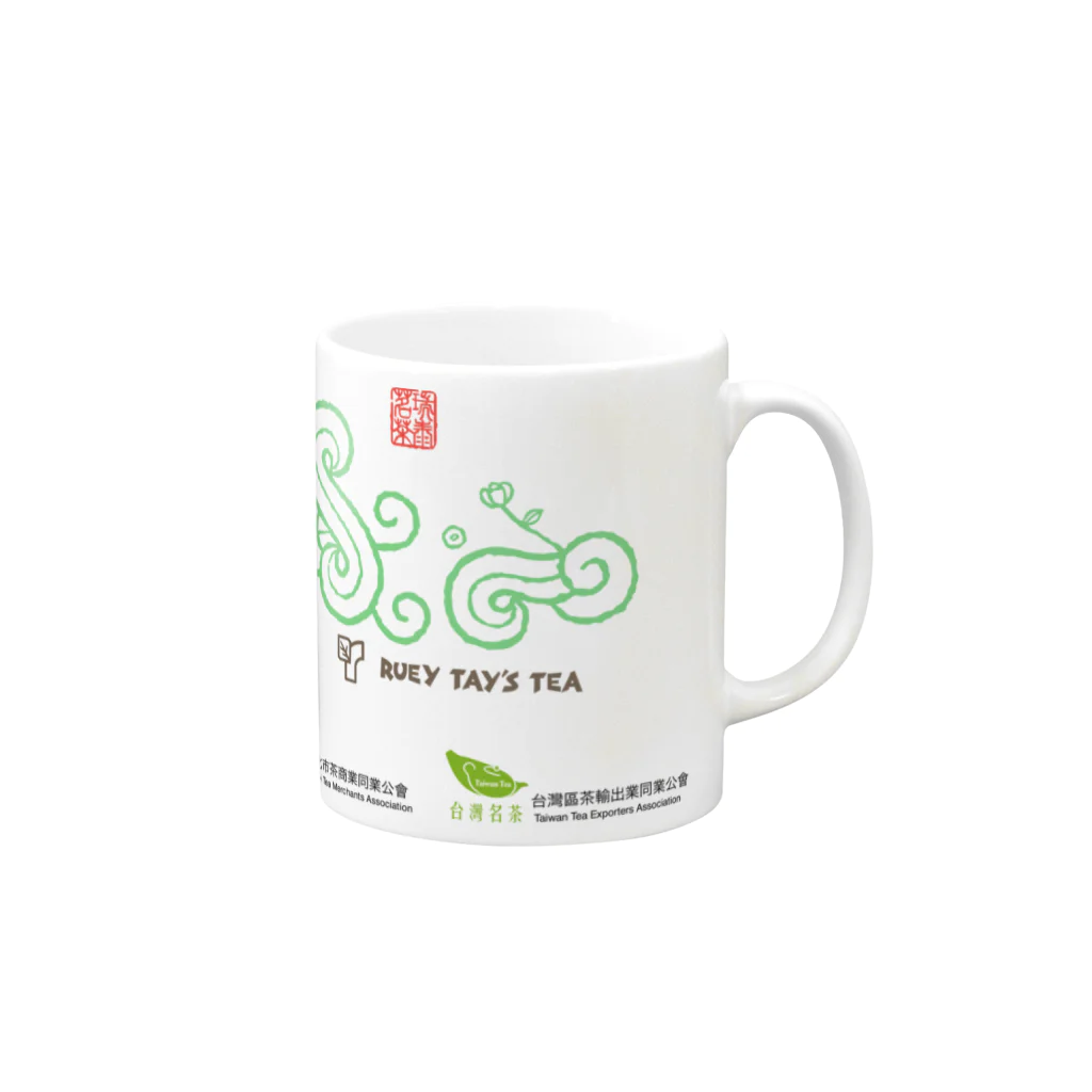 台湾茶の るいたいちゃそう 瑞泰茶荘のるいたいちゃそう Mug :right side of the handle