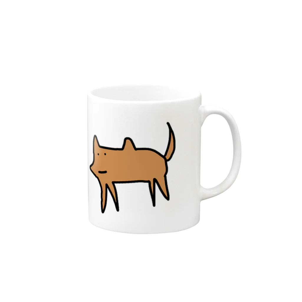 森モラルの犬 Mug :right side of the handle