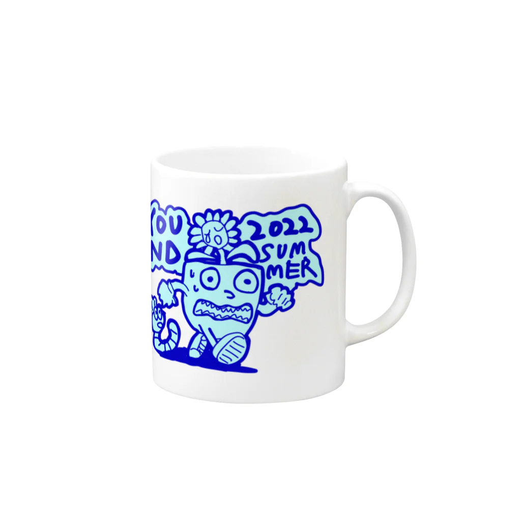 YOUNDのいそげ YOUND 2022 SUMMER君 Mug :right side of the handle