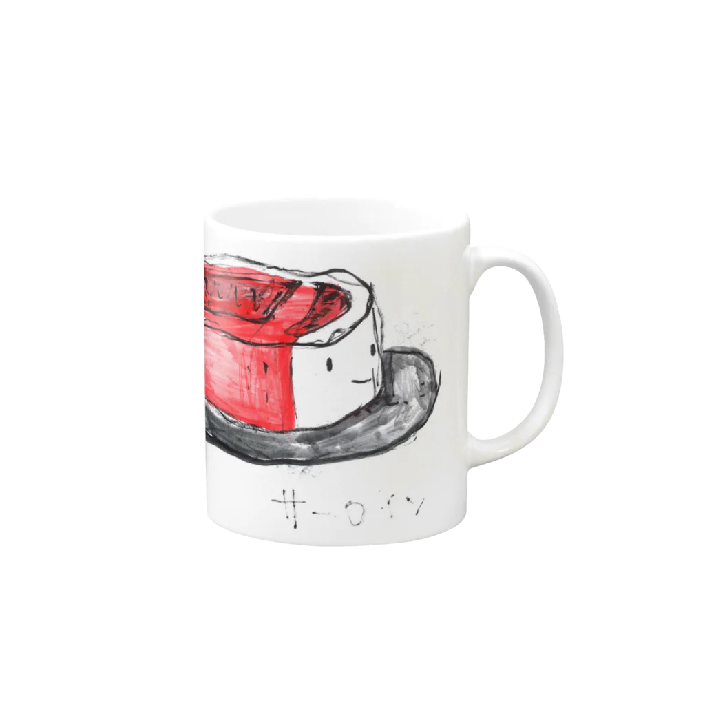 まごの手便のサーロイン Mug :right side of the handle