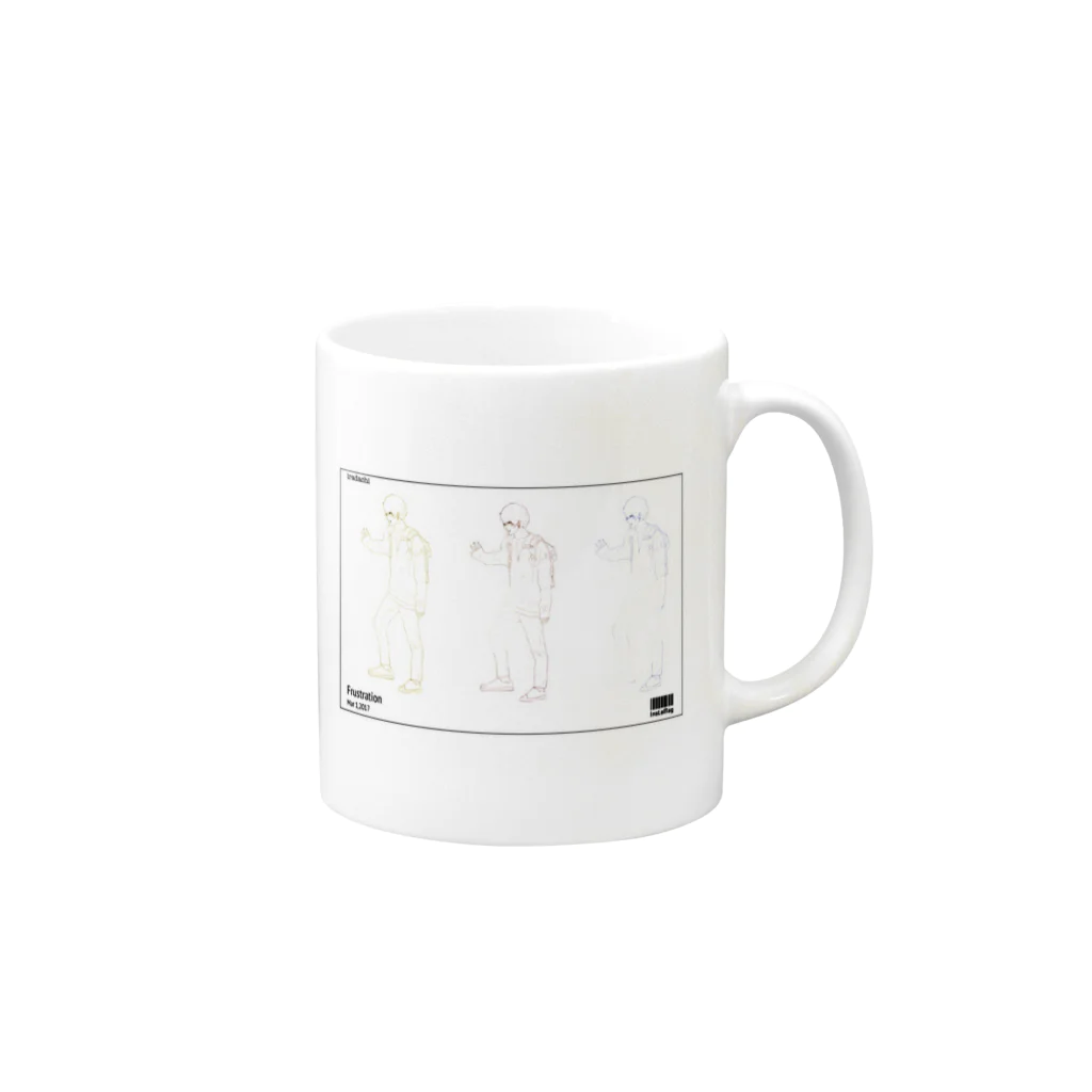 にと @ にとべ えつこのbu n shi n . Mug :right side of the handle