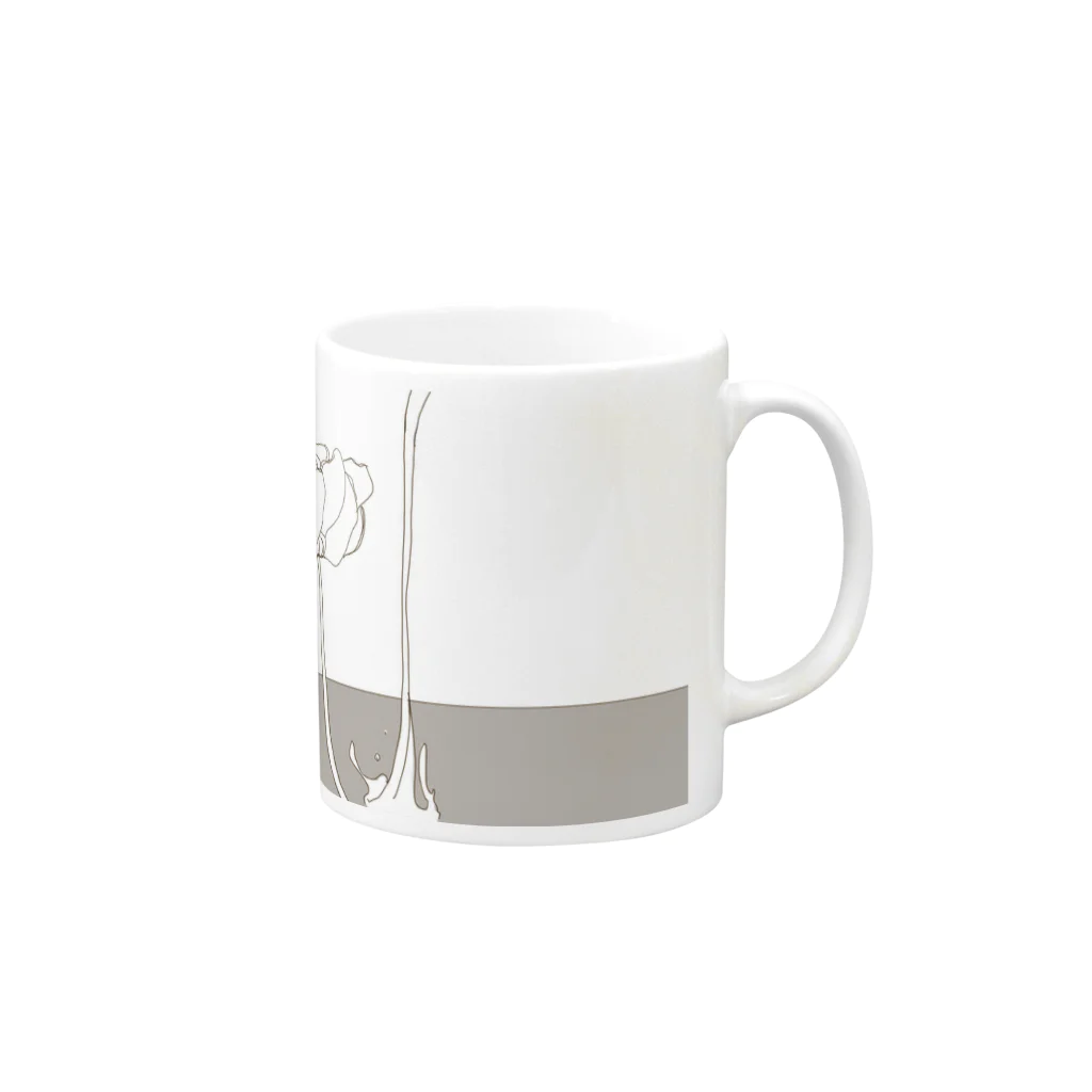 てんぷらの花 Mug :right side of the handle