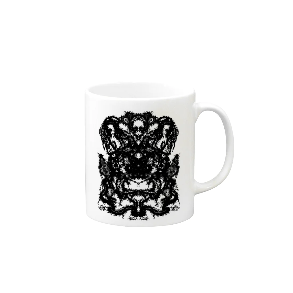 きゃらくりえいとプロジェクトのAKUMA Mug :right side of the handle