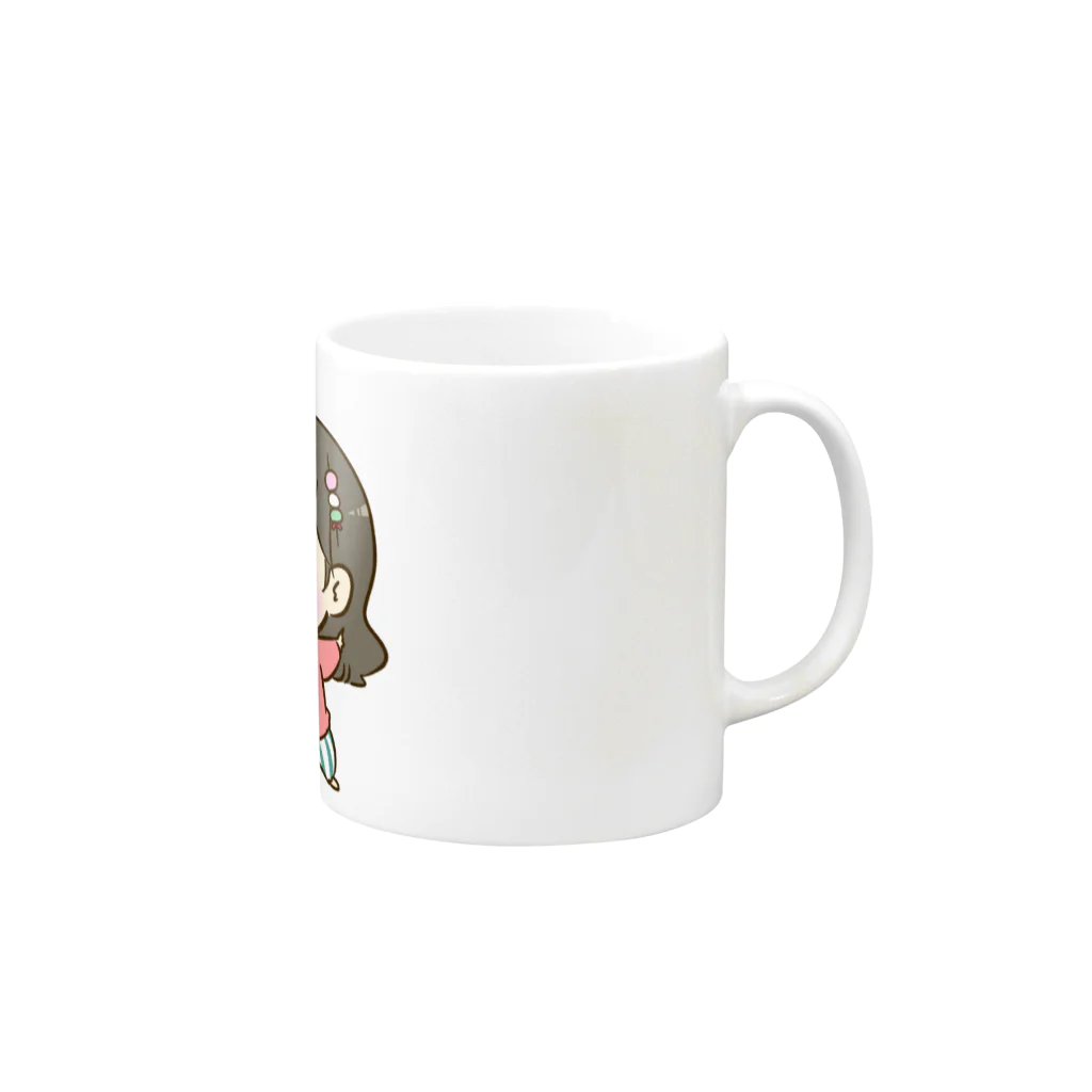 スタジオ嘉凰のもっちん擬人化 Mug :right side of the handle