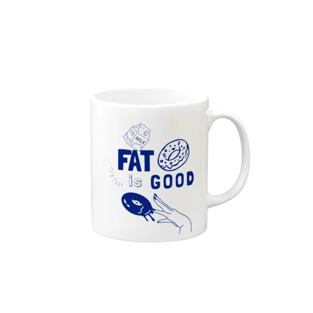 FAT is GOOD のFAT is GOOD マグカップ マグカップの取っ手の右面